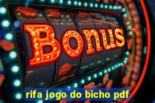 rifa jogo do bicho pdf